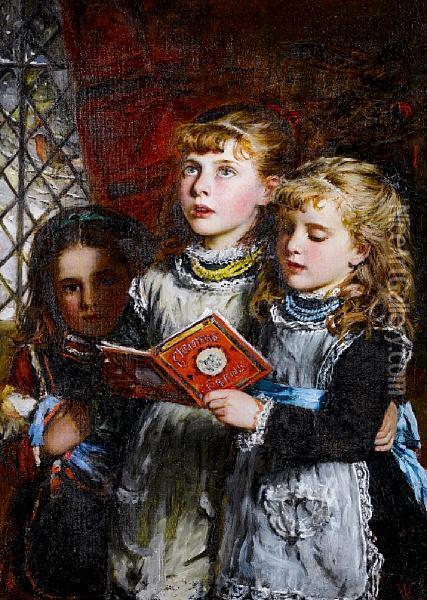 Christmas Eve Oil Painting - William Hippon Gadsby
