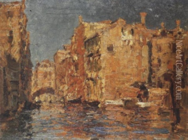 Venezia Dorata Oil Painting - Emma Ciardi