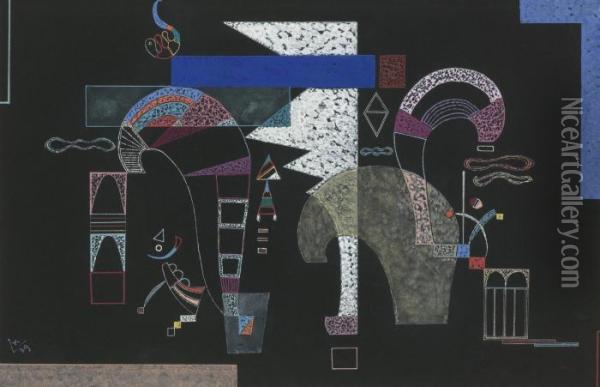 La Forme Blanche Oil Painting - Wassily Kandinsky