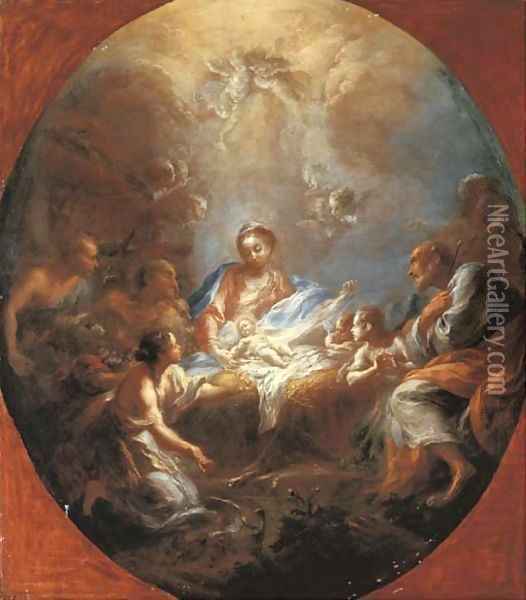 The Adoration of the Shepherds Oil Painting - Giacomo del Po