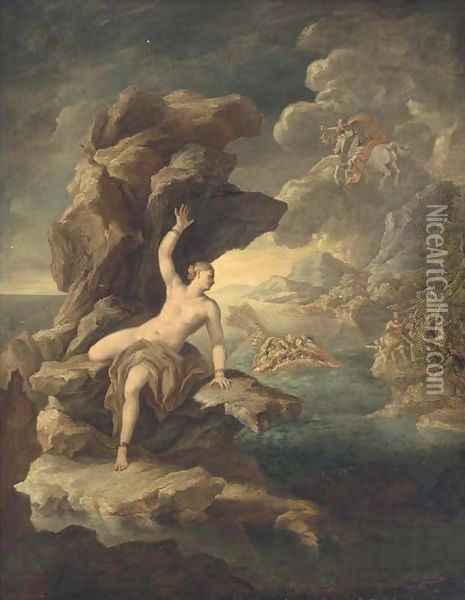 Perseus and Andromeda Oil Painting - Paolo di Matteis
