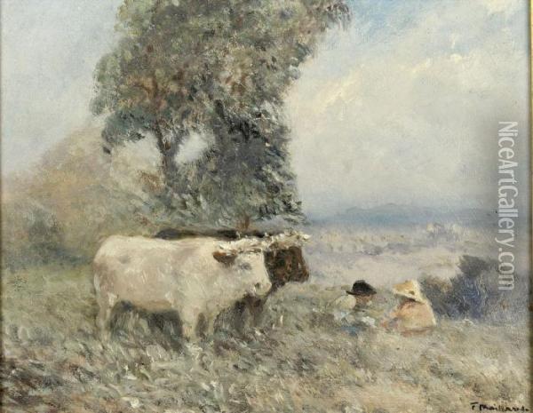 Le Repos Aux Champs Oil Painting - Fernand Maillaud