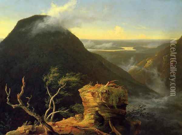 Sunny Morning on the Hudson River Oil Painting - Thomas Cole