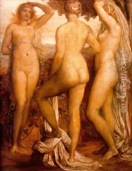 The Three Graces Oil Painting - George Frederick Watts
