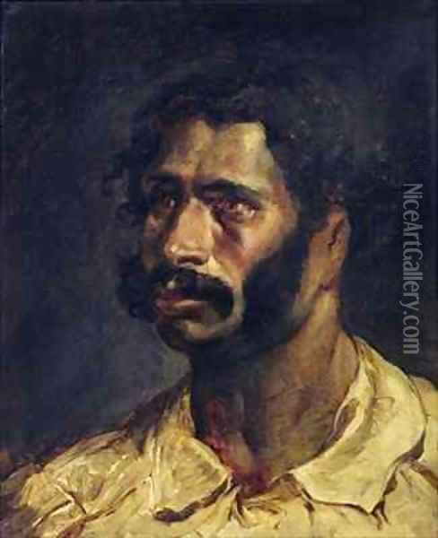 Portrait of the Carpenter of The Medusa Oil Painting - Theodore Gericault