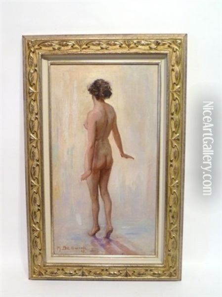 Jeune Femme Nue Oil Painting - Marcel Begond