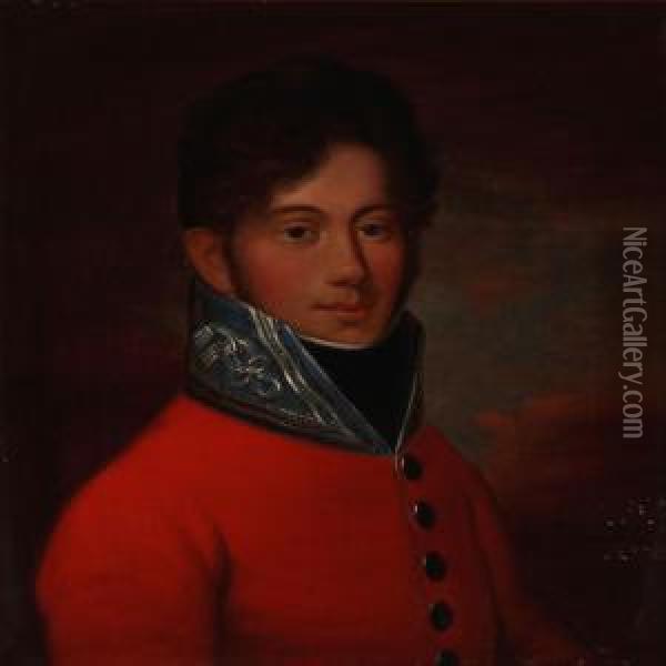 Portrait Of Jens Johan Frederik Van Beck Oil Painting - Carl Frederik Johan Viertel