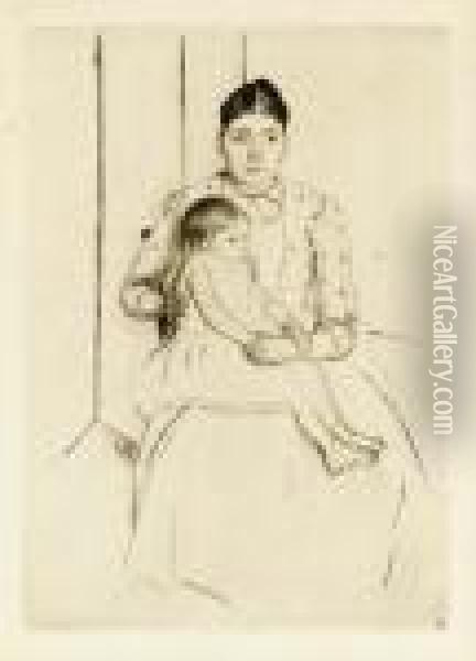 Repose Oil Painting - Mary Cassatt