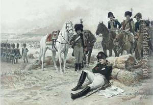[napoleon Sleeping] Oil Painting - Edouard Bernard Debat-Ponsan