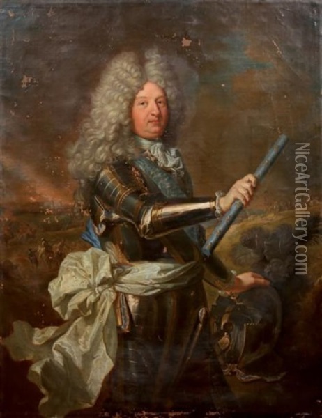 Louis De France, Dauphin Dit Le Grand Dauphin Oil Painting - Hyacinthe Rigaud