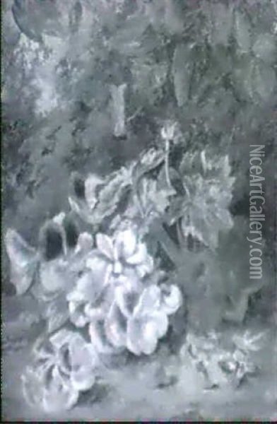 Blumenstilleben Mit Stiefmutterchen Oil Painting - Thomas Collins