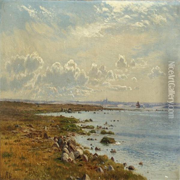 Fra Roskilde Fjord Oil Painting - Anton Erik Ch. Thorenfeld