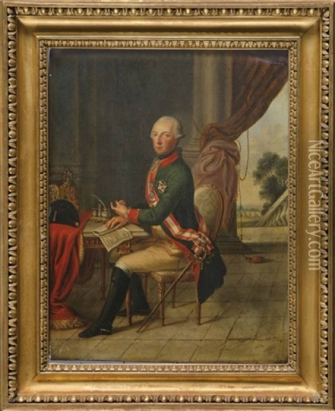 Kaiser Joseph Ii Oil Painting - Josef Kreutzinger