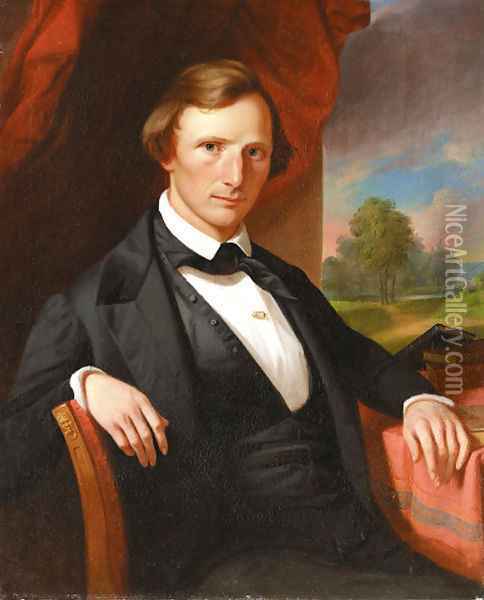Portrait of a Man Oil Painting - John F Francis