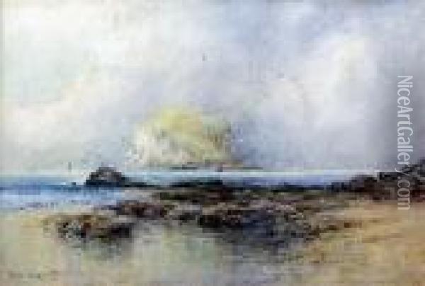 The Bass Rock Oil Painting - Percy Robertson