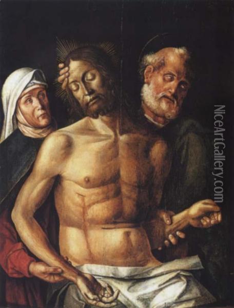 The Deposition Of Christ Oil Painting - Luca Antonio Busati