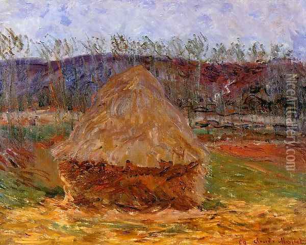 Grainstacks at Giverny 1889 Oil Painting - Claude Oscar Monet