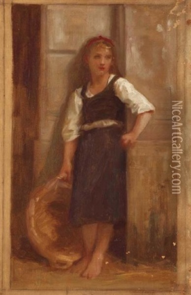 La Fille Du Pecheur Oil Painting - William-Adolphe Bouguereau