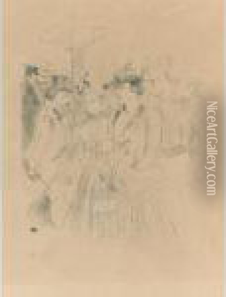 Promenoir (d. 290; A. 324; Adr. 309; W. 307) Oil Painting - Henri De Toulouse-Lautrec