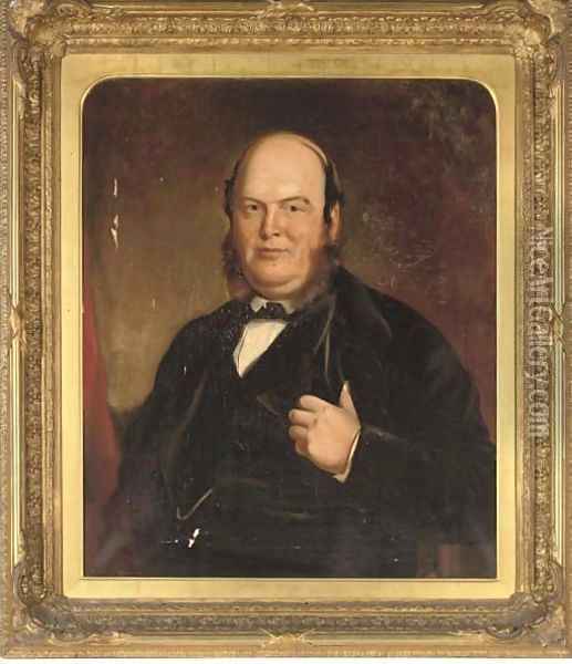 Portrait of William Slater Walker Esq. (British, d.1883) Oil Painting - English School