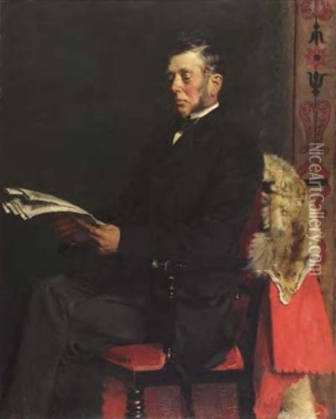 Portrait Of James Gillespie Oil Painting - John Henry Lorimer