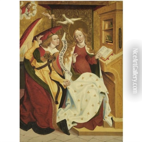 The Annunciation Oil Painting - Jan Polack