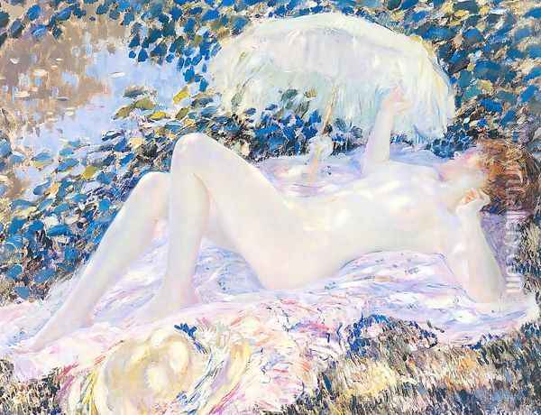 Venus in the Sunlight Oil Painting - Frederick Carl Frieseke