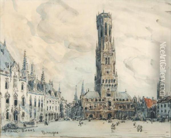 La Grand-place Oil Painting - Frank Myers Boggs