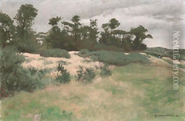 A Grey Day, Varengeville, 1904 Oil Painting - Felix Edouard Vallotton