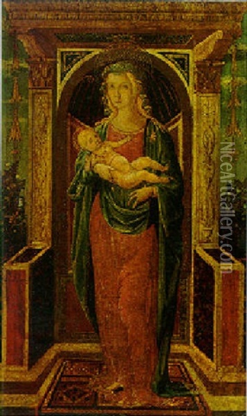 Virgin And Child Oil Painting - Filippo (Filippino) Lippi