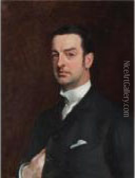 Cornelius Vanderbilt Ii Oil Painting - John Singer Sargent
