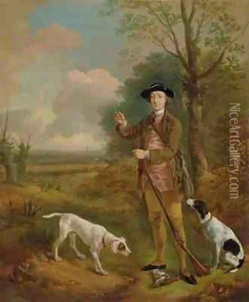 Major John Dade of Tannington Suffolk Oil Painting - Thomas Gainsborough