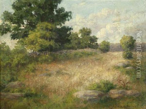 Landscape Oil Painting - Lydia Mariah Brewster Hubbard