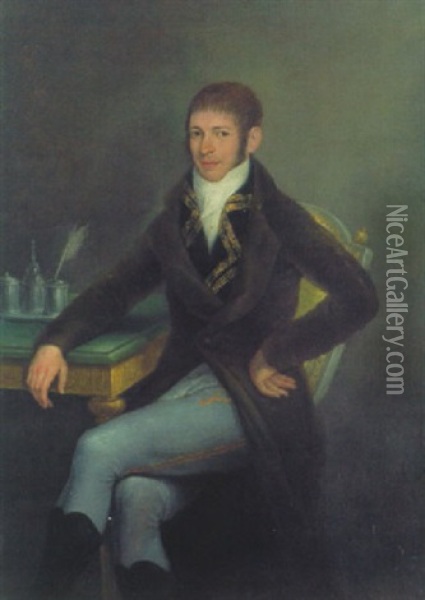 Bildnis Don Joaquin Veralta Oil Painting - Francisco Goya