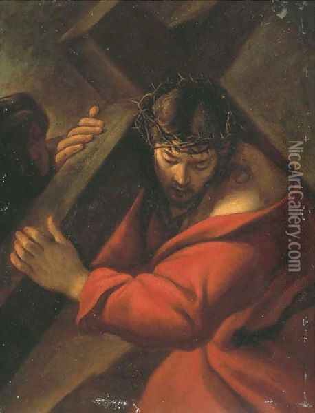 Christ on the Road to Calvary Oil Painting - Sisto Badolocchio