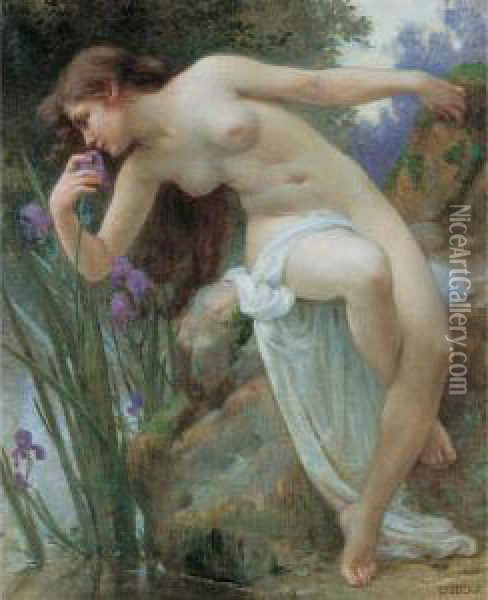 The Fragrant Iris Oil Painting - Guillaume Seignac
