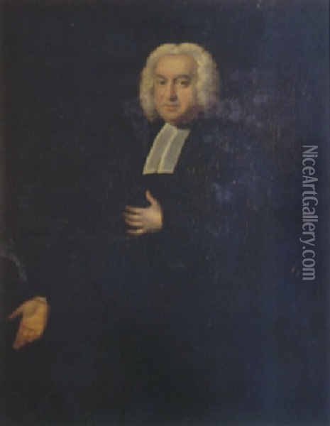 A Portrait Of A Clergyman Oil Painting - Joseph Highmore