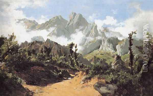Nieblas Oil Painting - Carlos de Haes