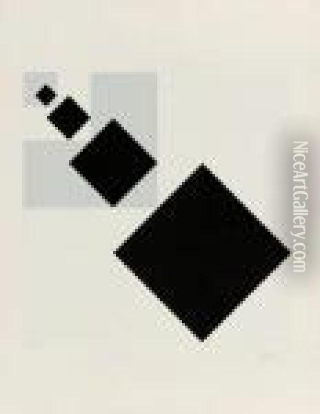Composition Abstraite Oil Painting - Theo van Doesburg