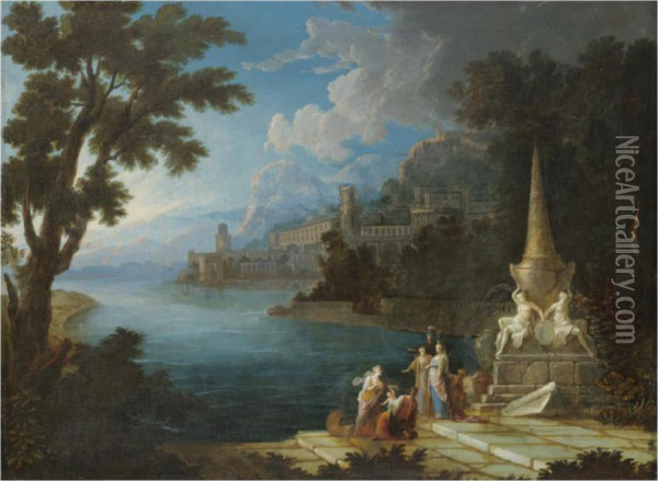 The Finding Of Moses Oil Painting - Gabriel Allegrain