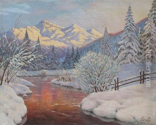 Paysage Hivernale Oil Painting - Petr Ivanovich Lvov