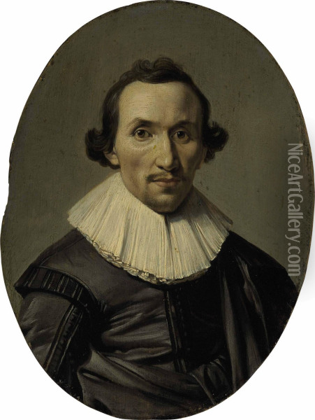 Portrait Of A Gentleman Oil Painting - Pieter Codde