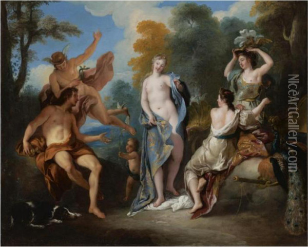 The Judgment Of Paris Oil Painting - Jean Francois de Troy