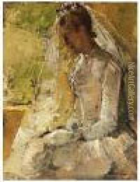 The Bride Oil Painting - Jan Toorop