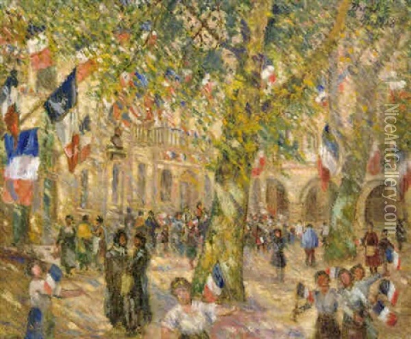 Armistice Day Oil Painting - Karl Edvard Diriks