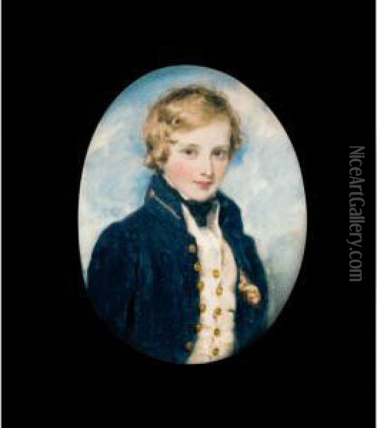Portrait Of A Boy Oil Painting - William Charles Ross