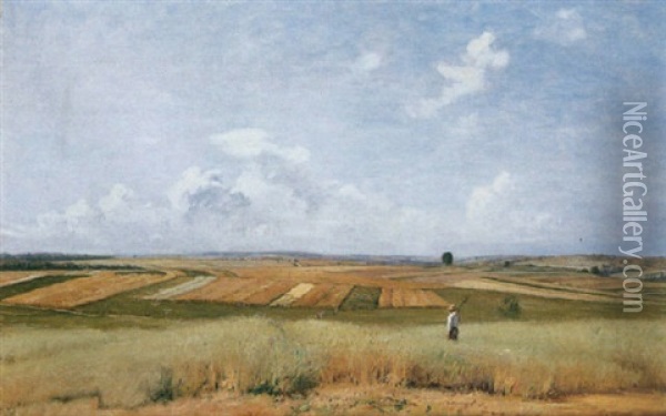 Paysage De La Voge Oil Painting - Jean Ferdinand Monchablon