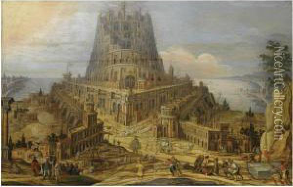 The Tower Of Babel Oil Painting - Hendrick van Cleve