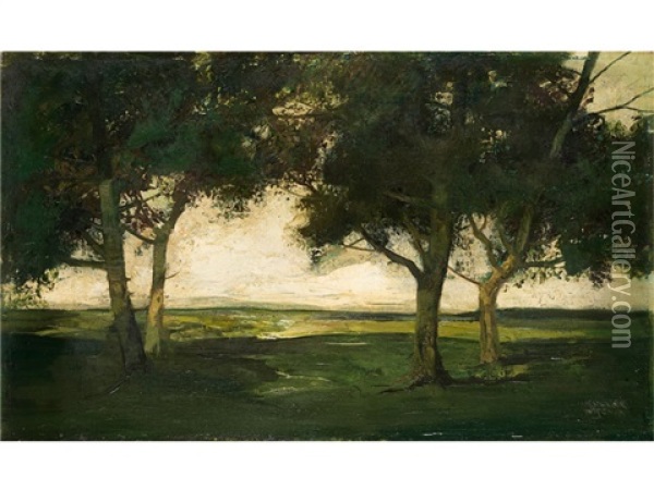 Fruhlingswiese Oil Painting - Anton Mueller-Wischin