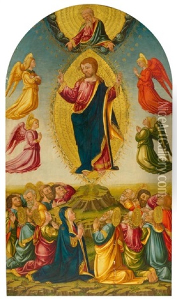 The Ascension Of Christ Oil Painting - Neri di Bicci